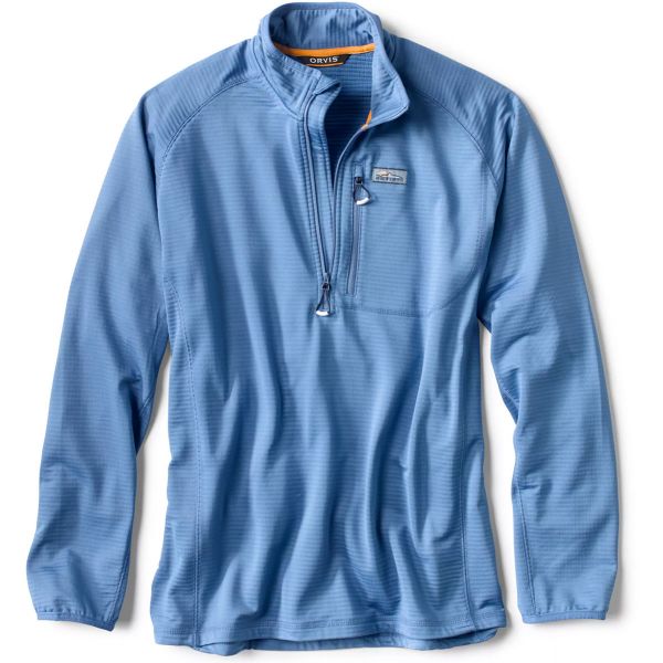 Orvis Horseshoe Hills 1/4 Zip Fleece - River Blue - Large