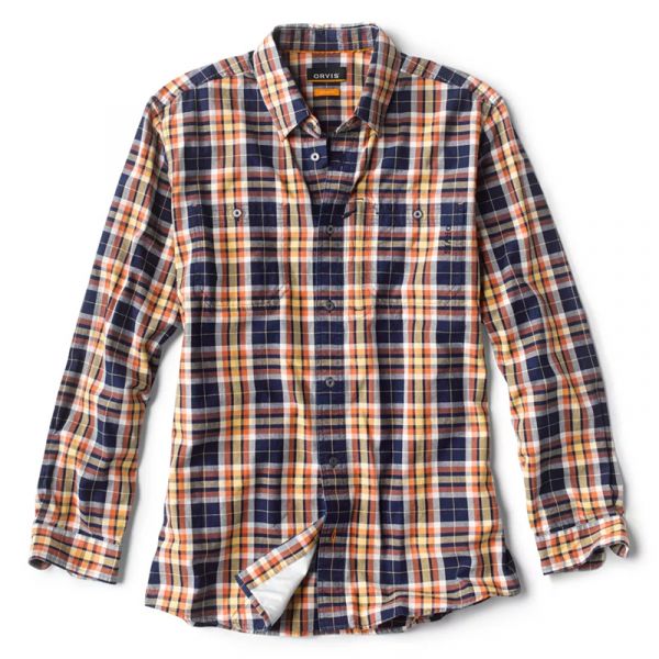 Orvis Indigo Tech Plaid Shirt - Ink - Large