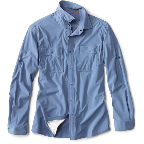 Orvis Jackson Quick-Dry Utility Long Sleeve Shirt - River Blue - 2XL