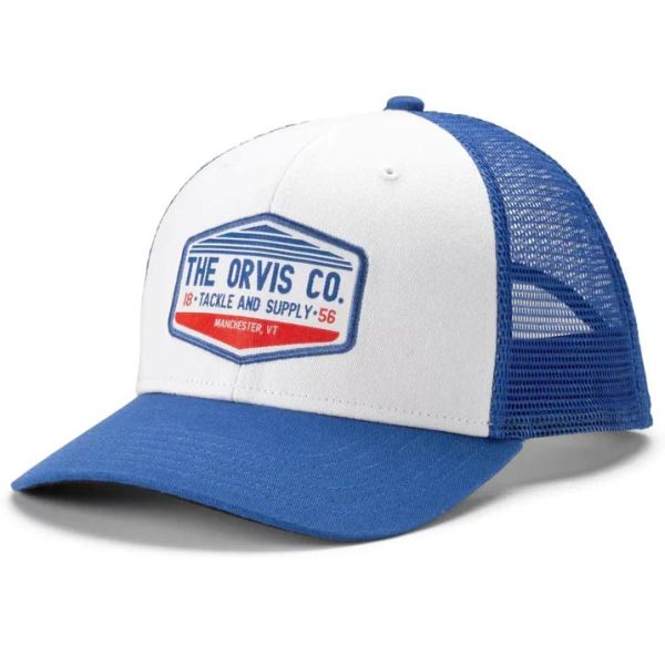 Orvis Rocky River Trucker Hat - Blue/White