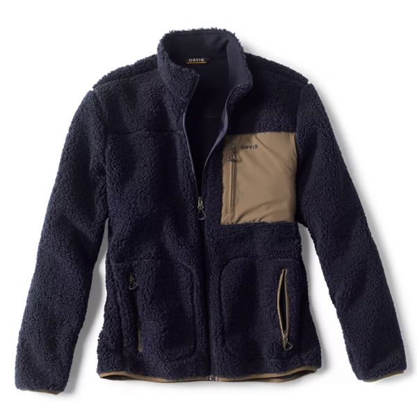 Orvis Sherpa Fleece Jacket - Navy - Large