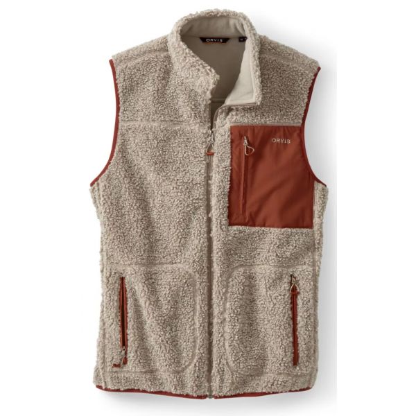 Orvis Sherpa Fleece Vest - Natural Henna - 2X-Large