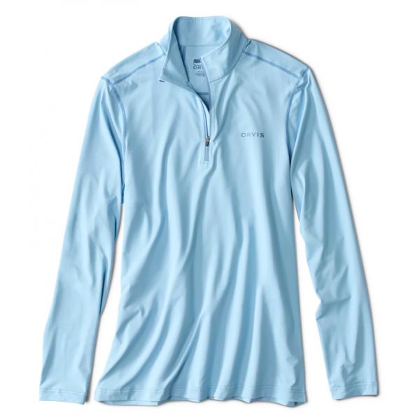 Orvis Sun Defense Quarter Zip Shirt - Skyline - Large