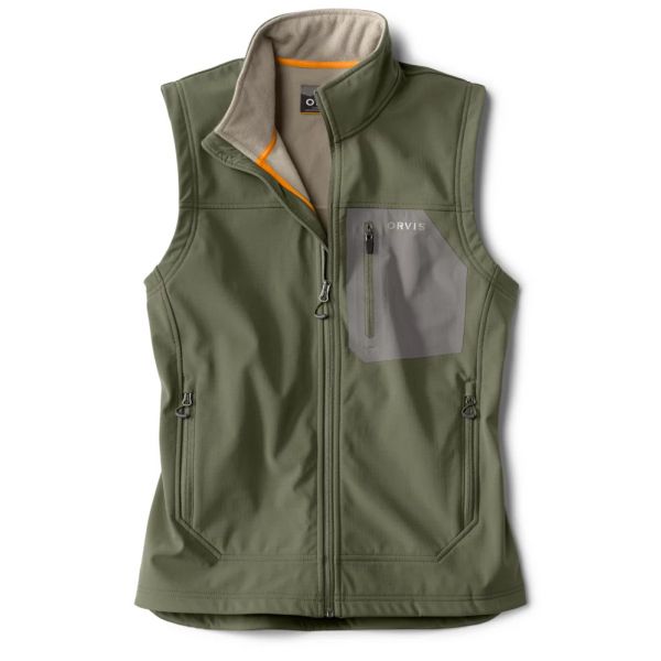 Orvis Tech Softshell Vest - Olive/Khaki - 2X-Large