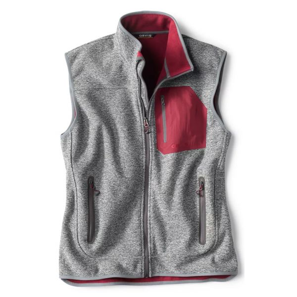 Orvis Windproof Sweater Fleece Vest - Grey