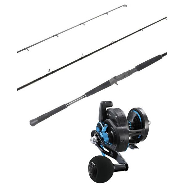 Ocean Tackle International OTI-PBI701HFA Pitch Black Inshore/Daiwa 20H Saltist Reel Combo