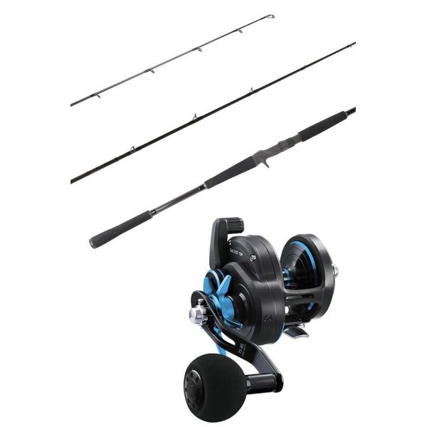 Ocean Tackle International OTI-PBI701MHFA Pitch Black Inshore/Daiwa 15H Saltist Reel Combo