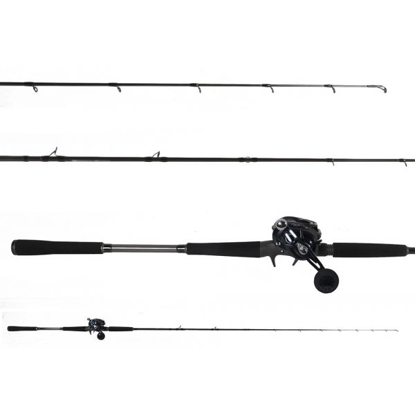 Ocean Tackle International Pitch Black Inshore OTI-PBI701MHFA/Daiwa Lexa LX-HD3000-H-P Combo