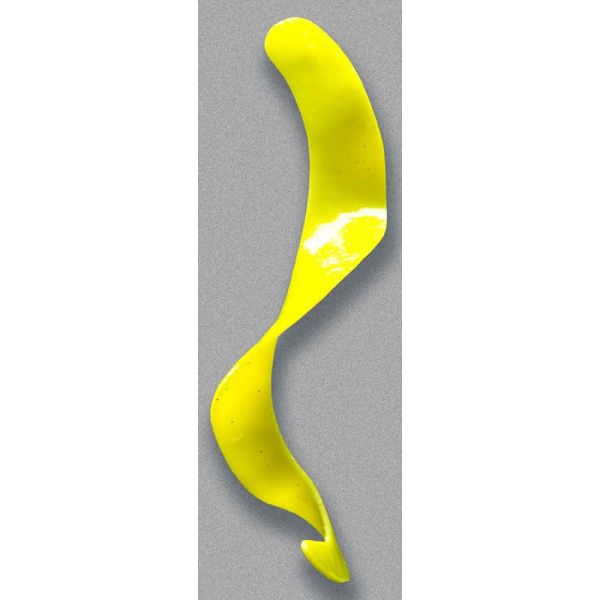 Otter & Tackle Curley Long Tail Baits - 6.5 x 5/8'' 8 pack  Yellow