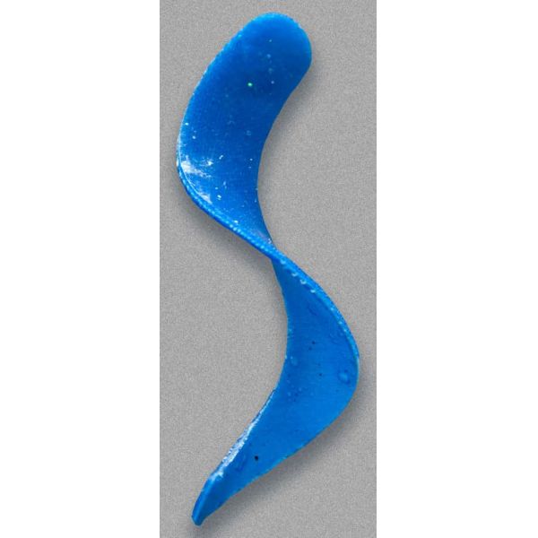 Otter Lure & Tackle CS - Curly Short Tail 4 3/4 x 1/2in 10 pack Blue