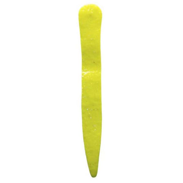 Otter & Tackle Straight Thin Tail 4.25in x 7/16in 10 Pack Yellow