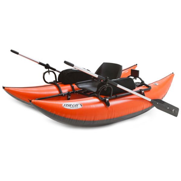 Outcast Fish Cat Streamer Compact Inflatable Pontoon Boat