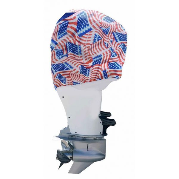 Outer Envy Outboard Motor Cover - American Flag - Mercury Verado