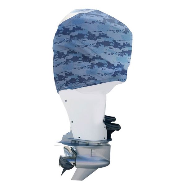 Outer Envy Outboard Motor Cover - Blue Camo - Yamaha 3.3 V6 Outer Envy Outboard Motor Cover - Blue Camo - Yamaha 3.3 V6