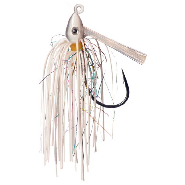 Outkast Tackle Pro Swim Jig - 1/4oz - White/Rainbow