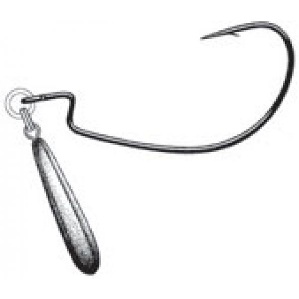 Owner 5122 JigRig Hooks w/ Lead Weight