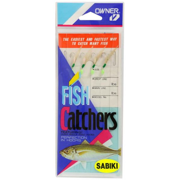 Owner 5523 Silver Rainbow Skin Sabiki Bait Catcher Rigs 5523-014/10