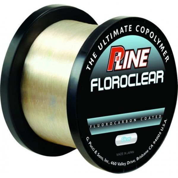 P-Line Floroclear Fluorocarbon Coated Mono Line - 25lb - 3000yds