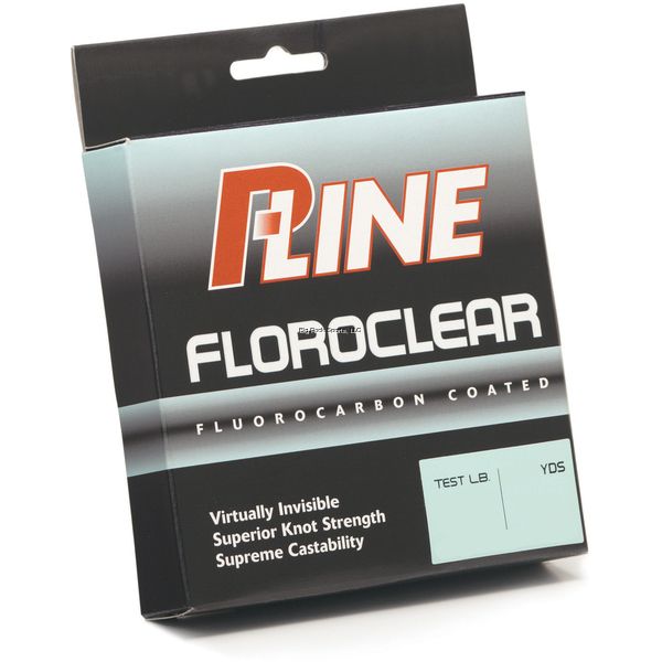 P-Line Floroclear Fluorocarbon Coated Mono Line - 2lb - 300yds