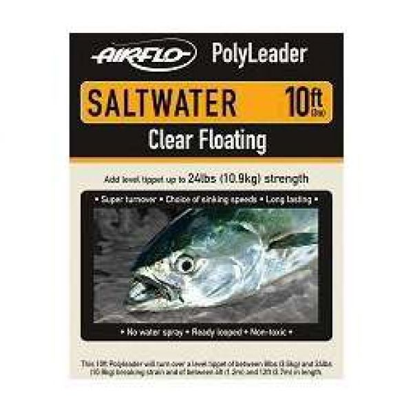 Airflo Saltwater 10ft PolyLeader Clear Floating