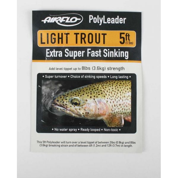 Airflo Light Trout 5ft PolyLeader Super Fast Sinking