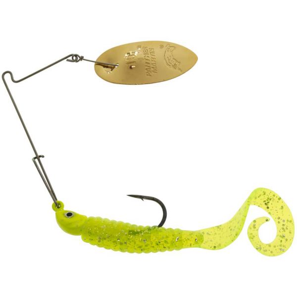 Panther Martin Sonic SizzleTail Spinnerbait - Gold/Chart Silver Flk