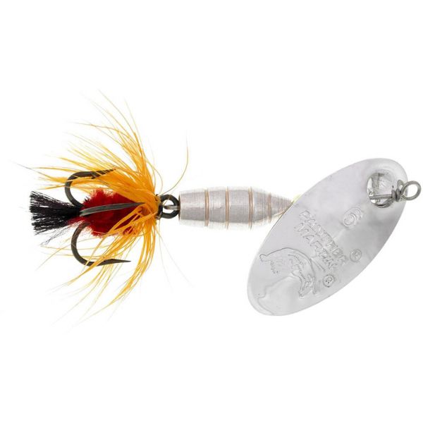 Panther Martin Inline Spinner - #4 - Fly Silver & Orange