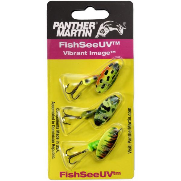 Panther Martin FishSeeUV Vibrant Image 3-Pack Spinner Kit