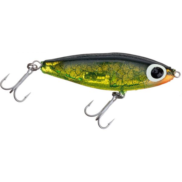 Paul Brown SD-06 Soft-Dine Suspending Twitchbait - Chartreuse/Black