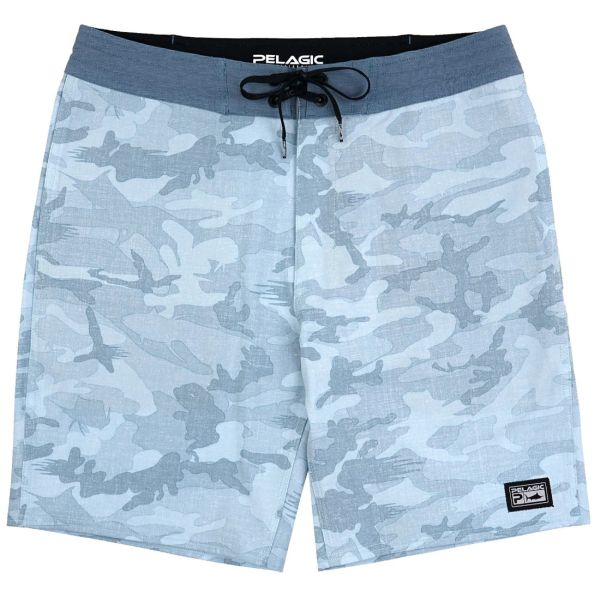 Pelagic Deep Drop Boardshorts - Fish Camo Slate - 40