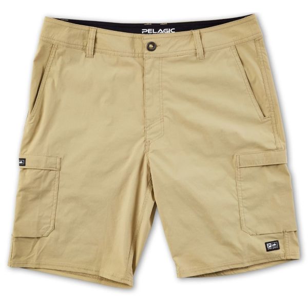 Pelagic Madeira Cargo Fishing Hybrid Shorts - Khaki - 30