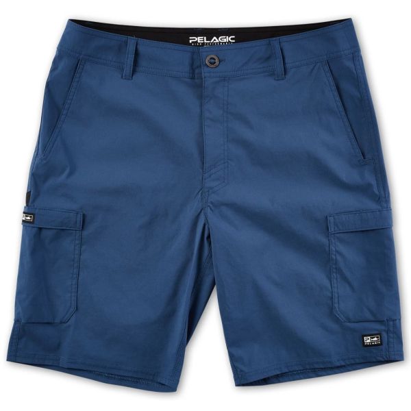 Pelagic Madeira Cargo Fishing Hybrid Shorts - Smokey Blue - 30