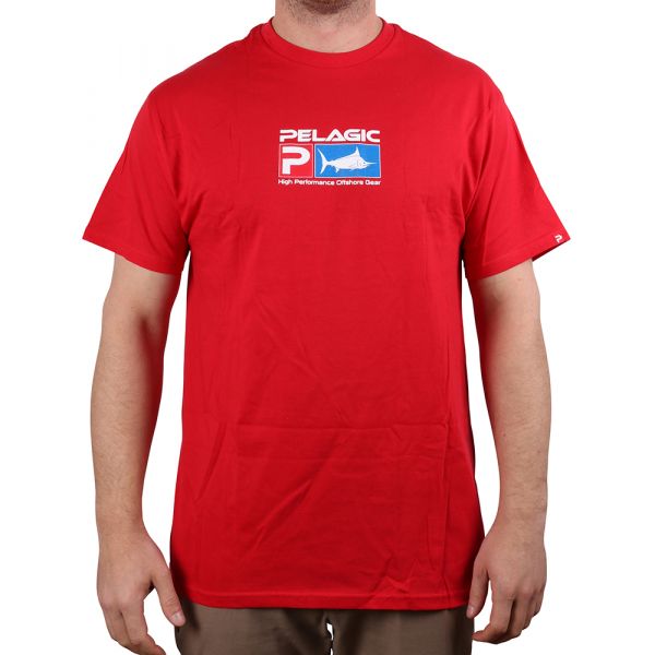 Pelagic 101 Deluxe T-Shirt Red - Large