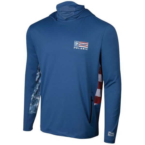 Pelagic Exo Tech Hoody - Smokey Blue - 3X-Large