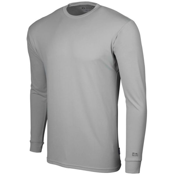 Pelagic Aquatek Solid Fishing Shirt - Grey - 3X-Large