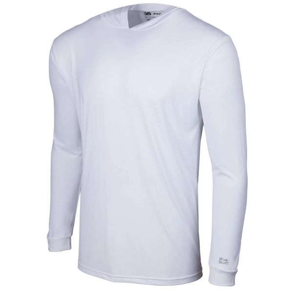 Pelagic Aquatek Solid Hooded Shirt - White - Large