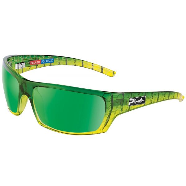 Pelagic The Mack Sunglasses - Green Dorado/Green Mirror