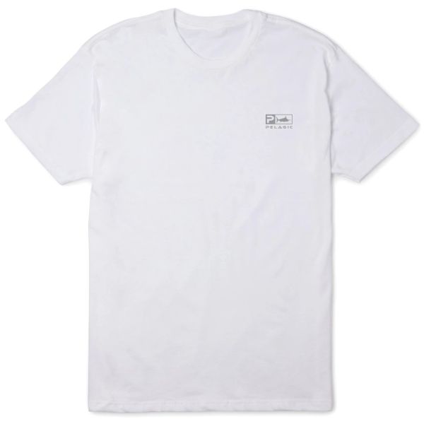 Pelagic Leader Short Sleeve T-shirt - White - Large