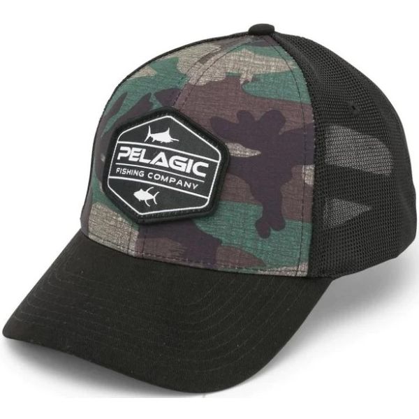 Pelagic Offshore Cap - Fish Camo Green