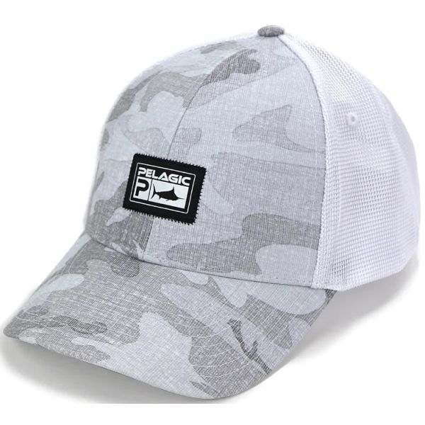 Pelagic The Slide Offshore Cap - Fish Camo White