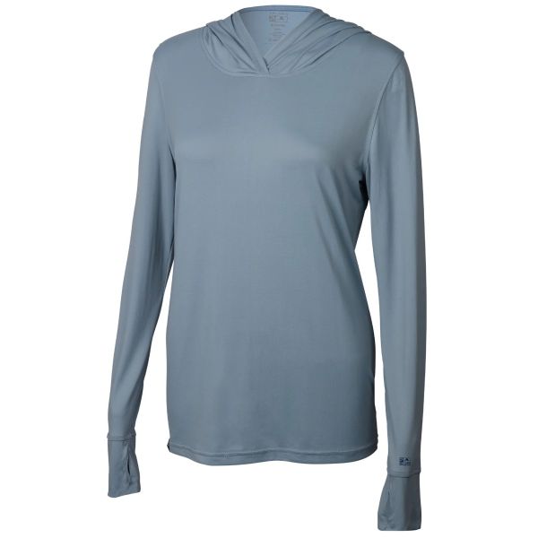 Pelagic Aquatek Women's Solid Hooded Fishing Shirt - Slate