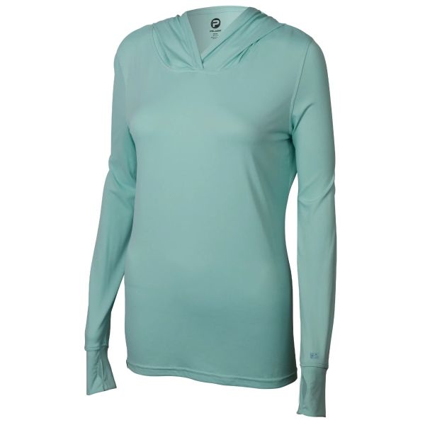 Pelagic Aquatek Women's Solid Hooded Fishing Shirt - Slate