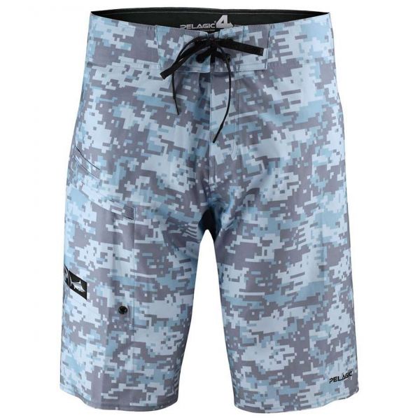 Pelagic 4-Tek Boardshorts Digital - Camo Blue - Size 30