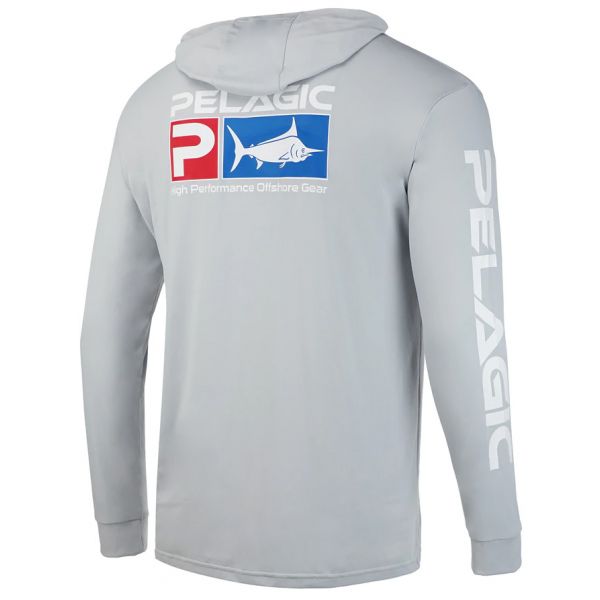 Pelagic Aquatek Deluxe Hoody - Light Grey - Large