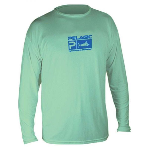 Pelagic AquaTek Long Sleeve Sunshirt - Seafoam - Large