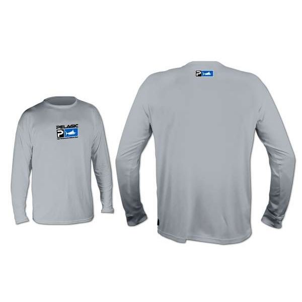 Pelagic AquaTek Long Sleeve Shirt Grey - Large