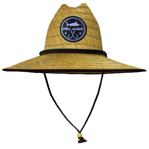 Pelagic Baja Straw Fishing Hat - Khaki