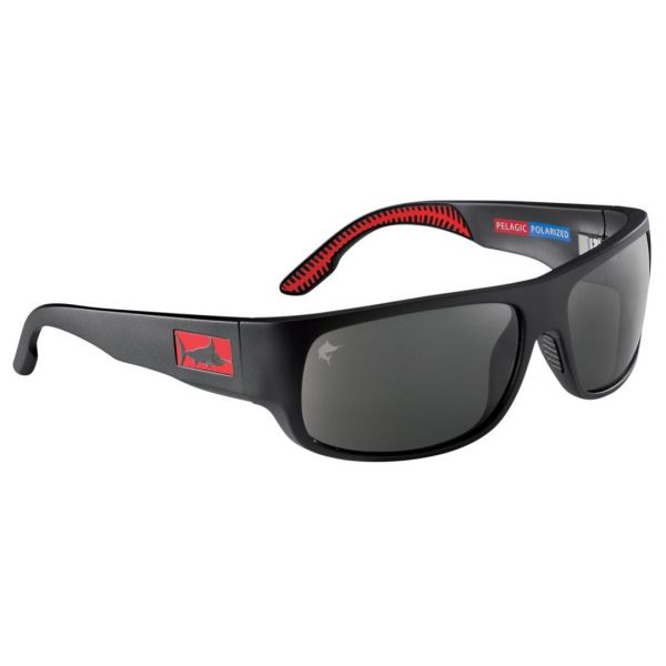 Pelagic Big Marlin Polarized Sunglasses - Matte Black/Grey Glass