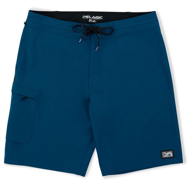 Pelagic Blue Water Gyotaku Fishing Shorts - Smokey Blue - 30