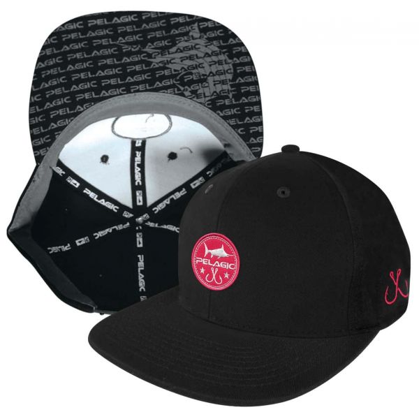 Pelagic Circle Patch Snapback Cap Black